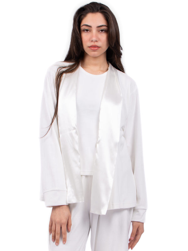 White Velvet 3 pieces pyjama set