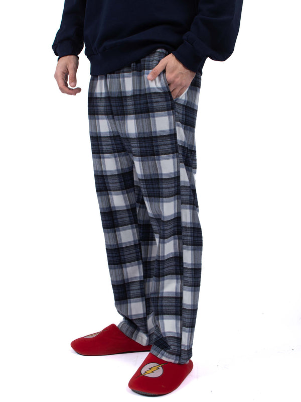 NAVY BLUE CHECKERED PANTS