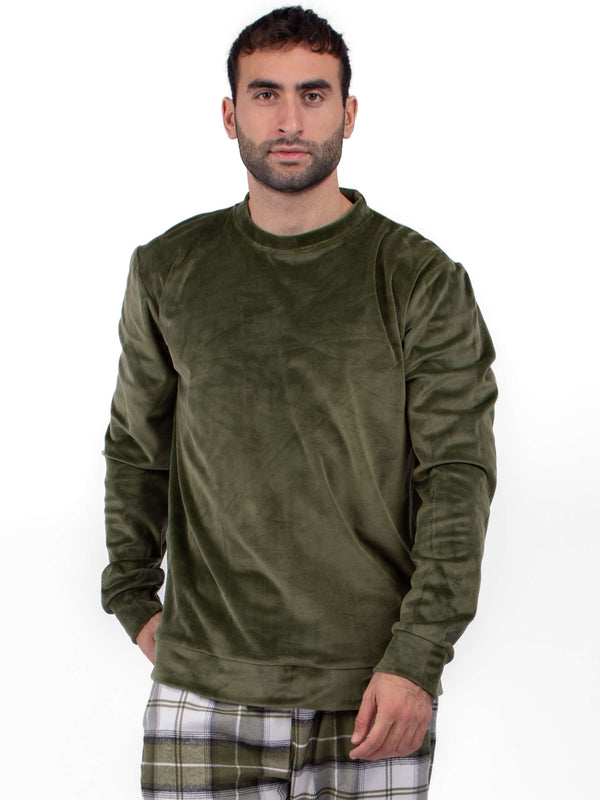 OLIVE FLEECE PYJAMA