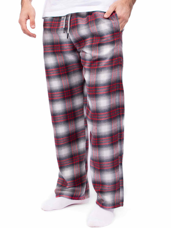 Winter Red  X White Checkered pants