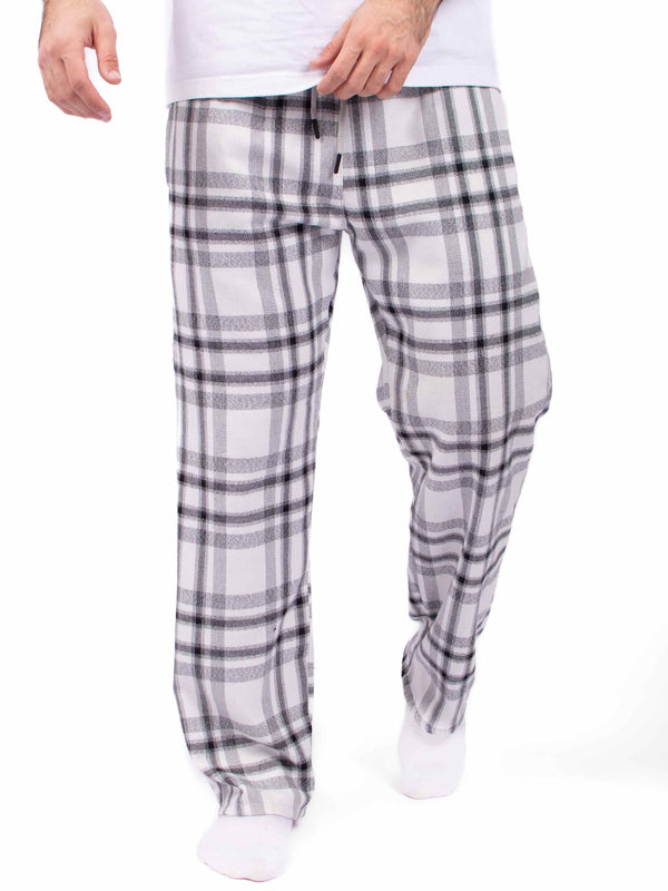 Winter Checkered Off White pants