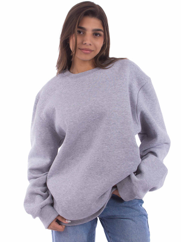 Gray Unisex Crewneck sweatshirt