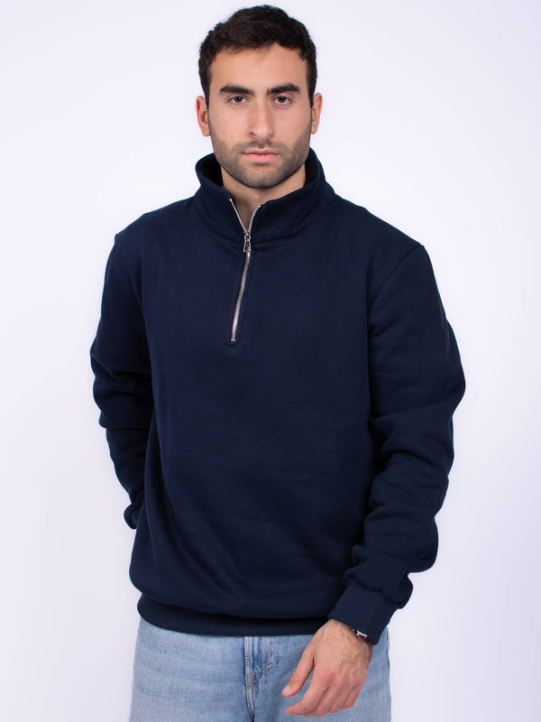 Unisex Hi-collar sweatshirt