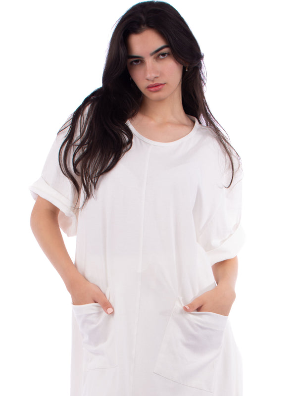 Off-white Oversized Shirt Dress