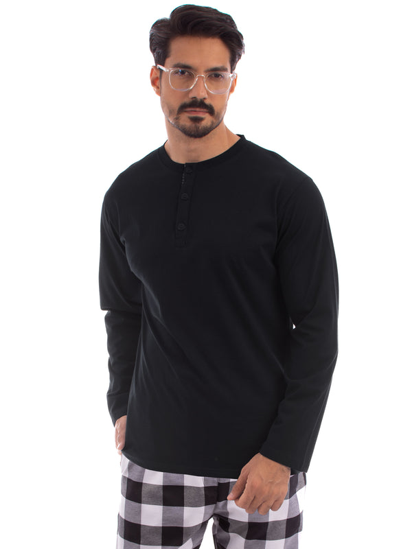 Comfortable black & white pyjama set