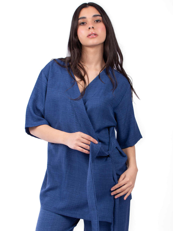 double sided Linen-like pyjama set