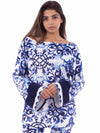 Blue fleece Sicilian Pyjama set
