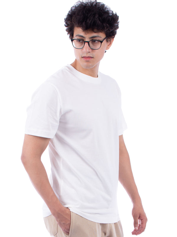White crewneck T-shirt