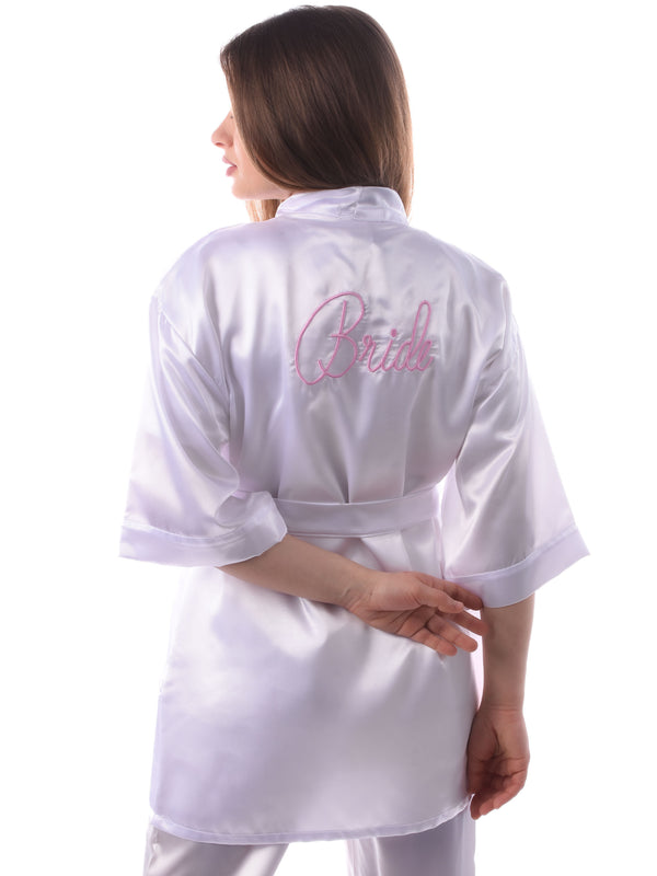 White & Pink kimono for Brides