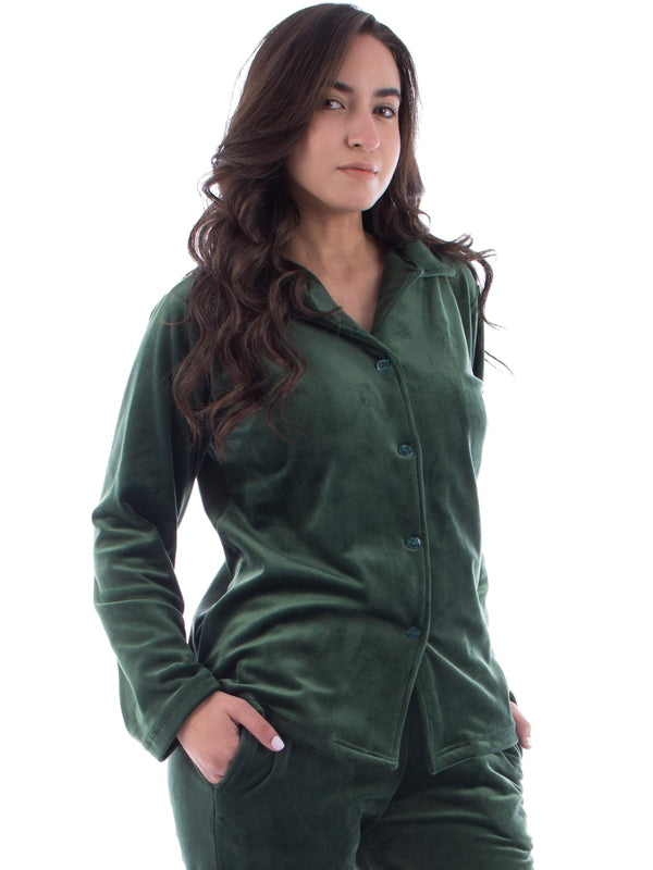 Green velvet pyjama classic