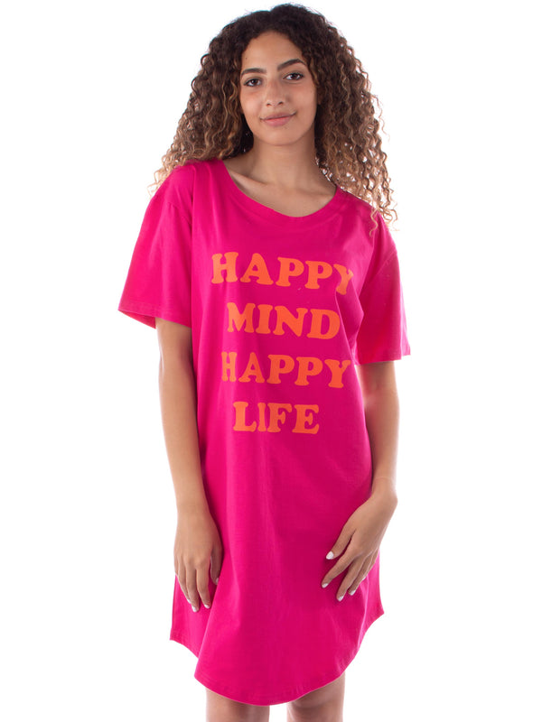 Fuchsia cotton Jersey nightdress