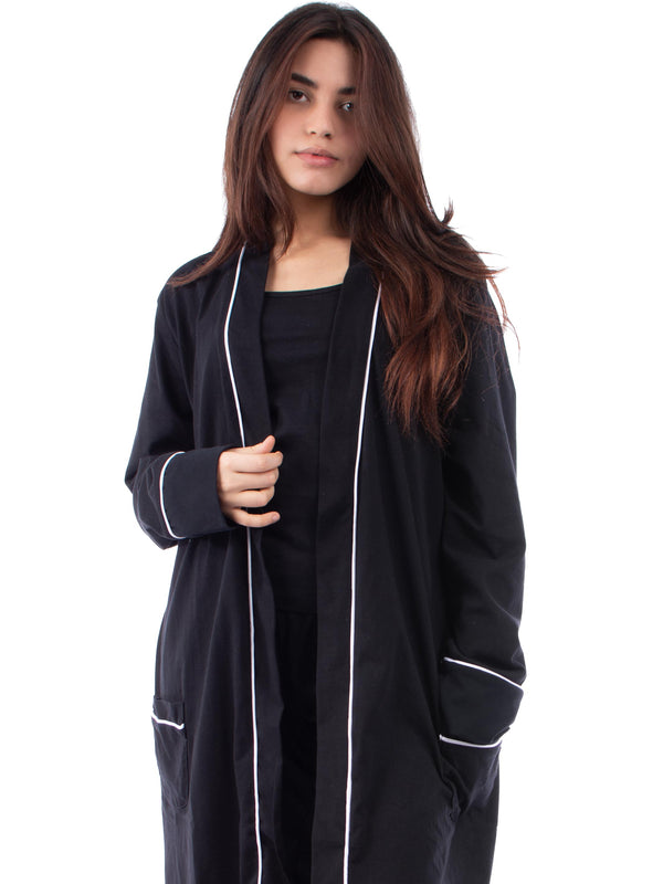 Black classy Pyjama 3 pieces set