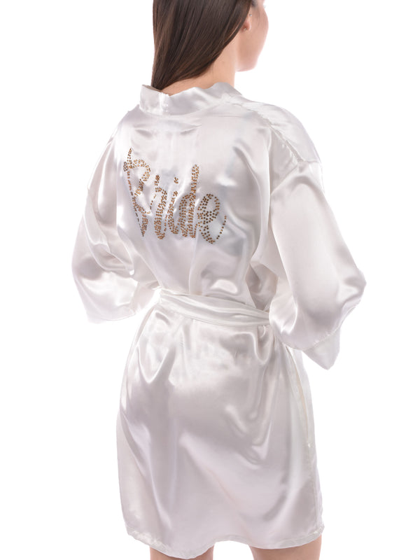 White & Gold Kimono for Brides