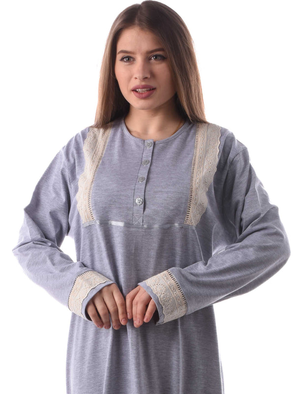 Gray Long nightgown