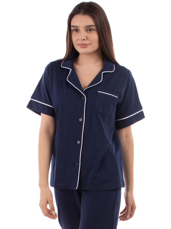 Navy pyjama classic for women