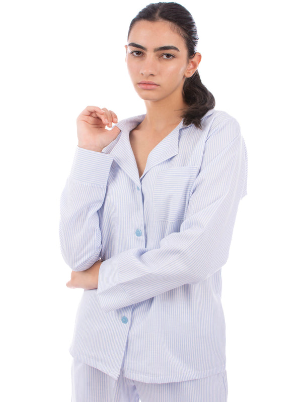 Pyjama classic baby blue strips