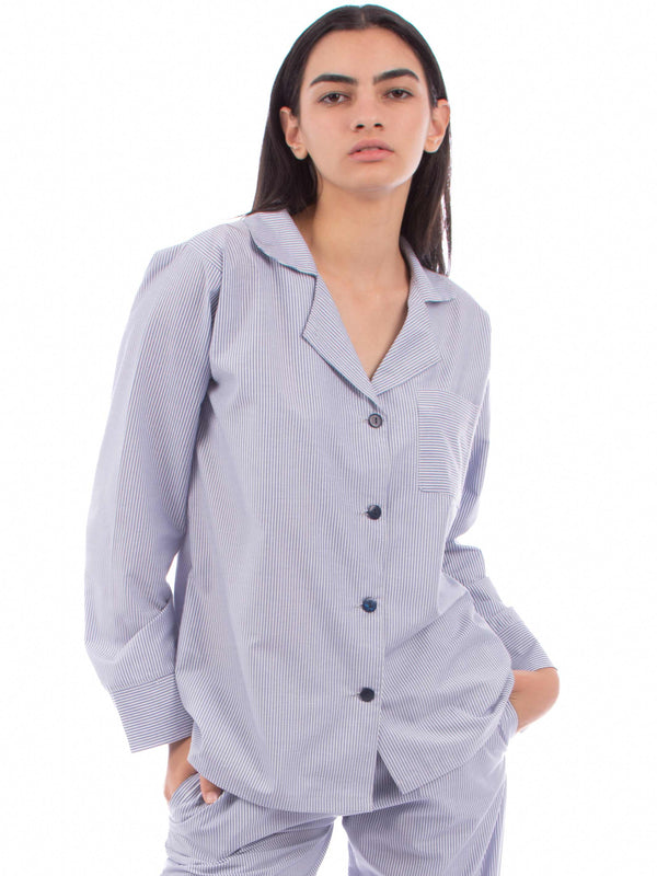 Pyjama classic navy strips