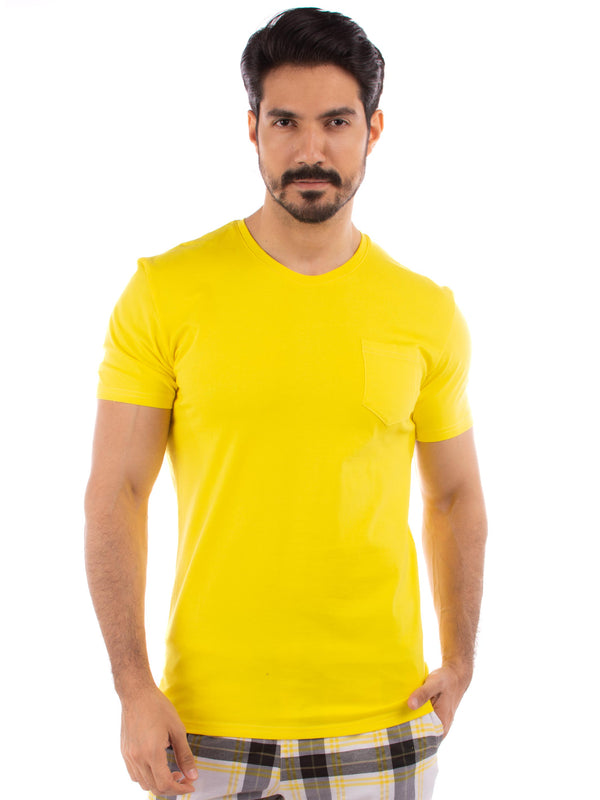 Yellow fit Tshirt & pants set