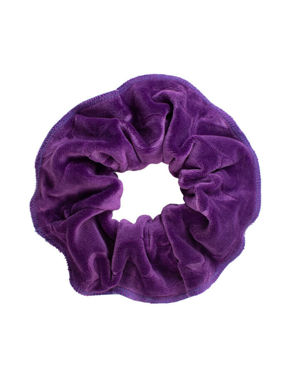 Purple Velour scrunchies