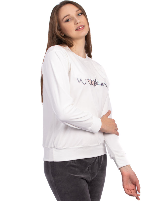 "Weekend" Velvet Pyjama set