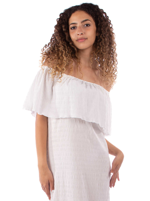 off-shoulder Maxi dress